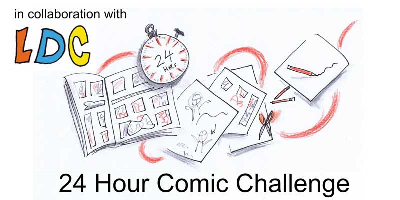 24 Hour Comic - Eventbrite Banner