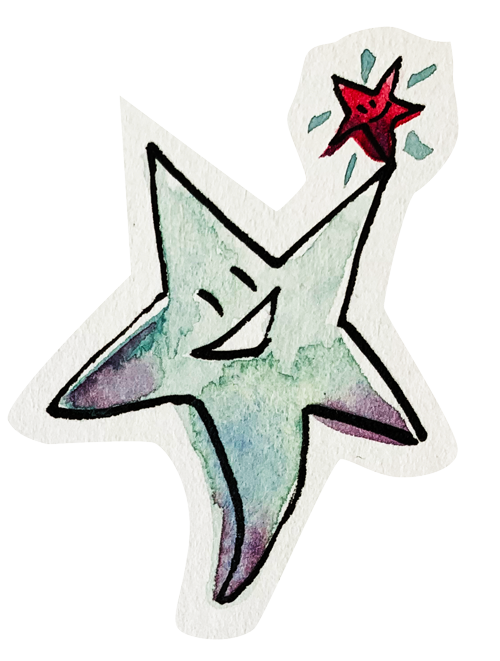 Happy Stars Illustration